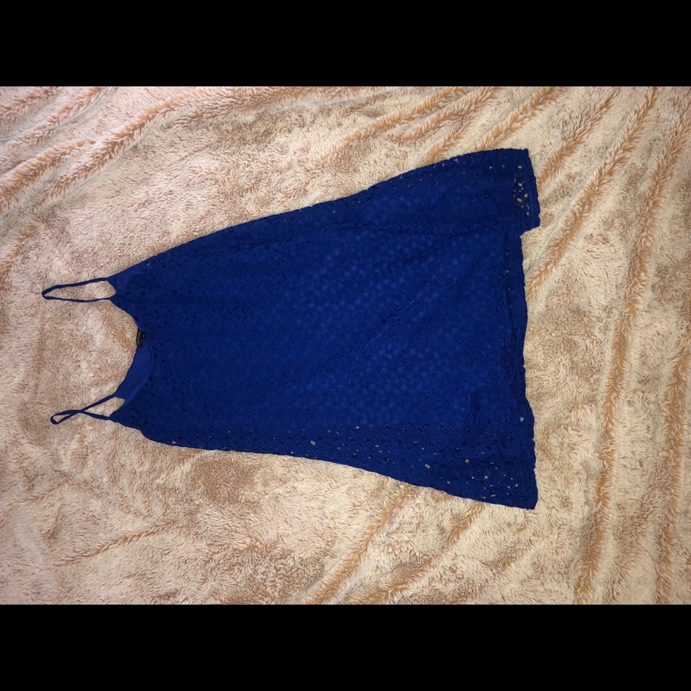 cute blue lace dress